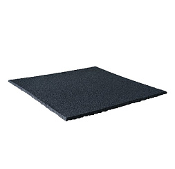 резиновая плитка 1000х1000х25 мм, однослойная, черная